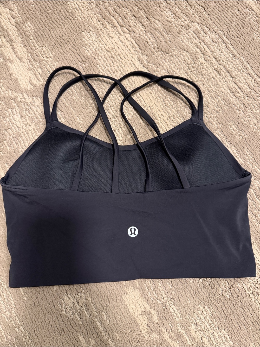 lululemon athletica Black Strappy Back Sports Bra